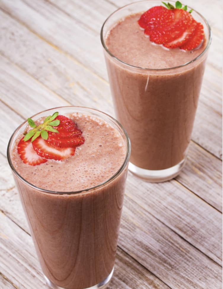 Double Chocolate Covered Strawberry Protein Shake