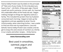 Load image into Gallery viewer, Plant-based egg nog protein powder nutrition facts
